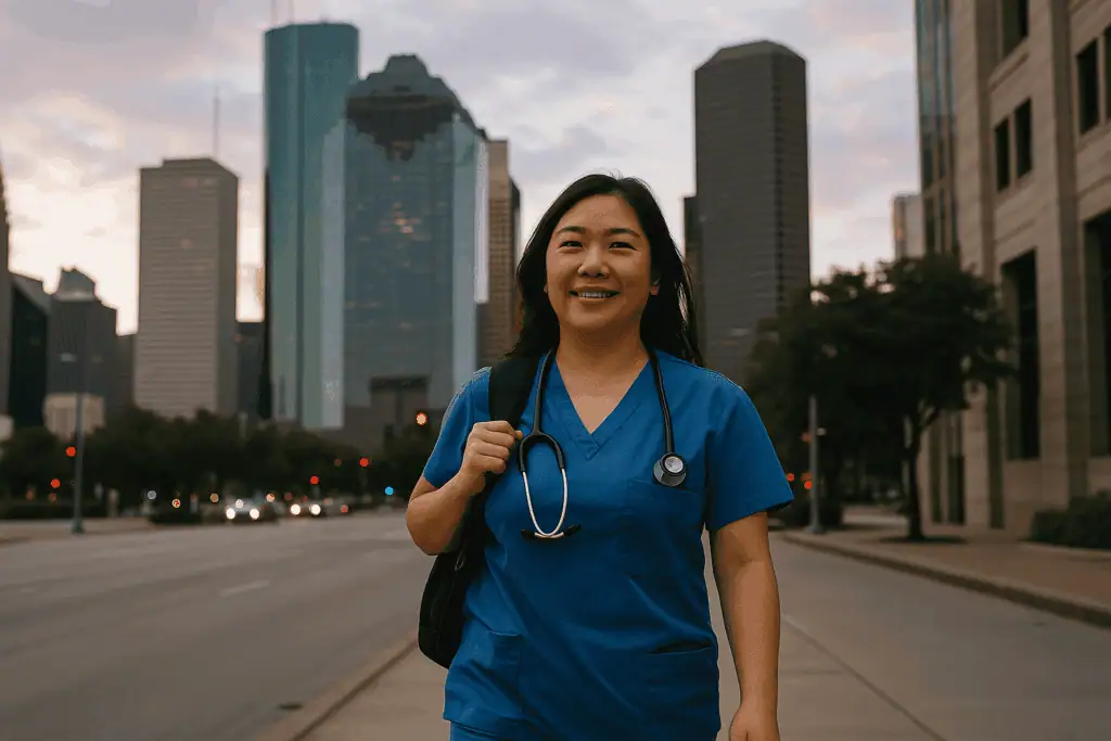 woman nurse in texas