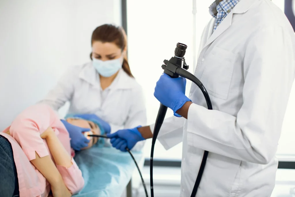 photo - an ongoing endoscopy procedure