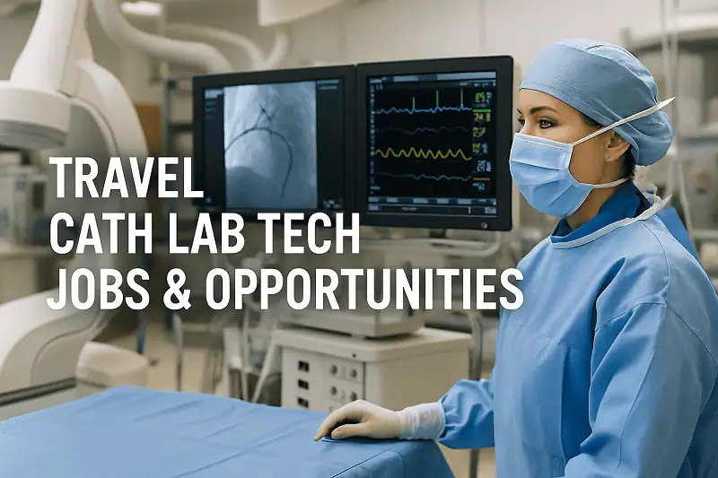 photo - travel cath lab tech performing a procedure