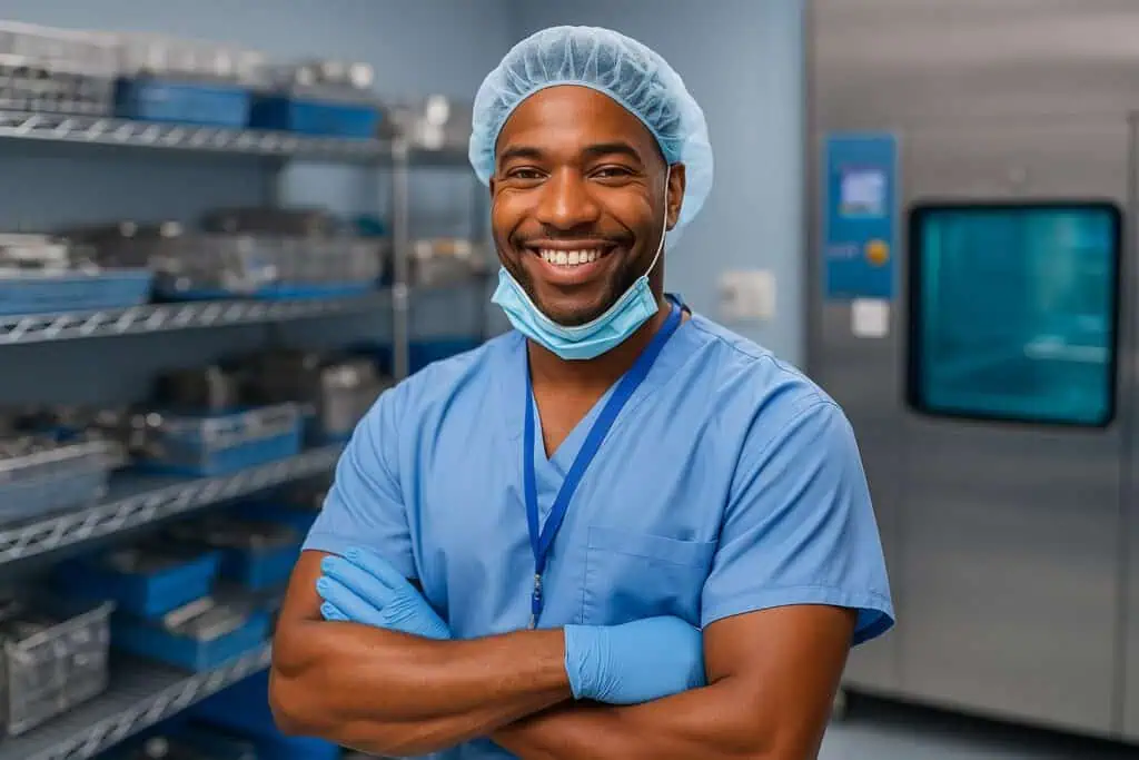 an allied health travel worker