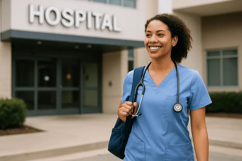 travel nurse arriving at new hospital assignment